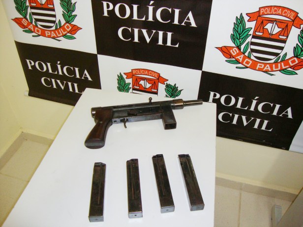 Sumetralhadora apreendida pela DIG de Avaré