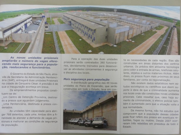 CDP de Cerqueira Cesar - Divulgação