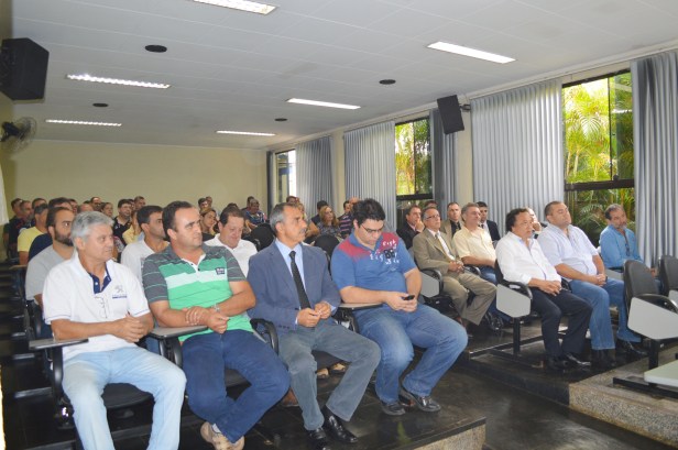 Policiais na apresentação do novo diretor do Departamento