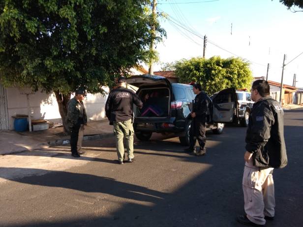 Momento da prisão de